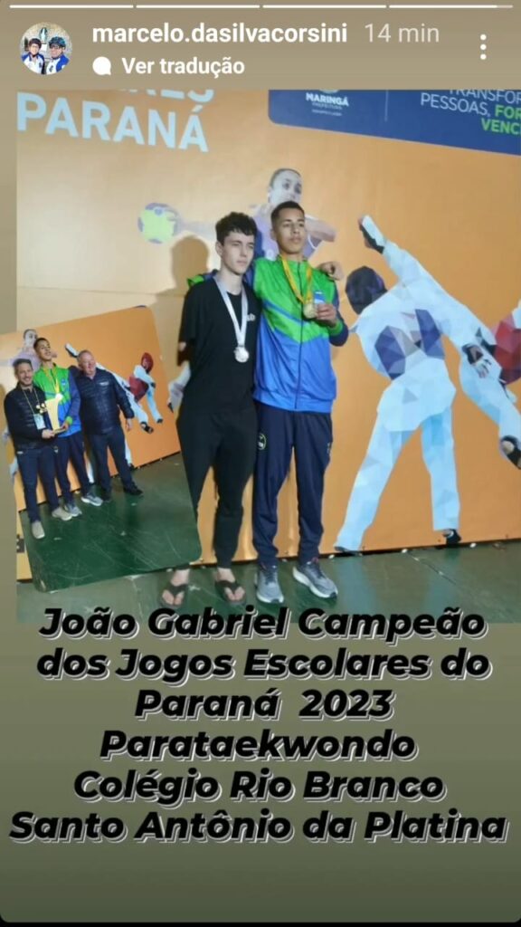 ALUNO DO COLÉGIO RIO BRANCO É VENCEDOR DO Parataekwondo – Jogos Escolares 2023